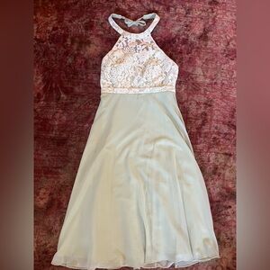 Azazie Sage Green Junior Bridesmaid Dress